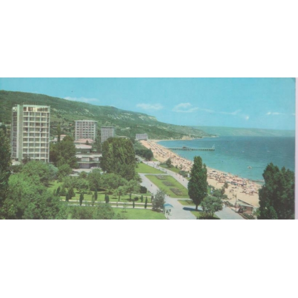 Картичка-Варна-Златни пясъци-общ изглед