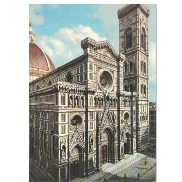 Картичка-FirenzCattedrale-Facciata e Campanite