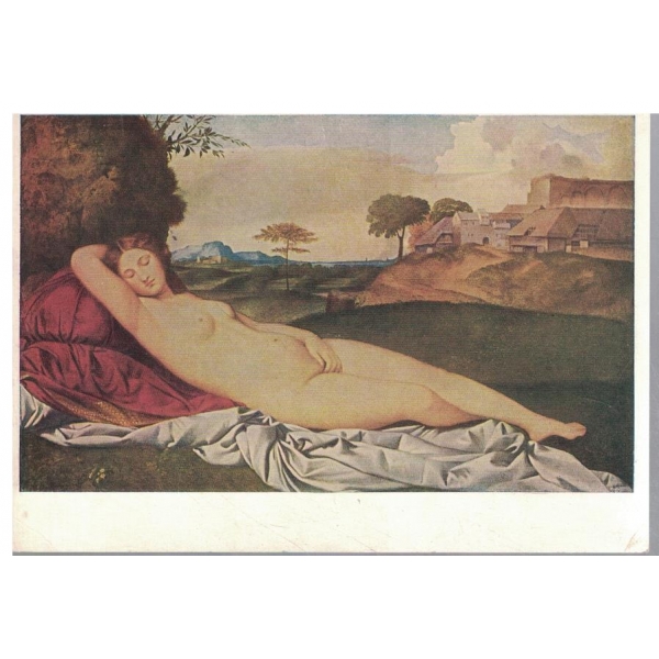 Картичка-Giorgione91477 oder 1478-1510) Schlummernde Venus