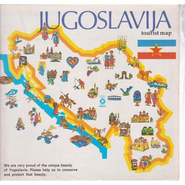 Jugodlavija-tourist map