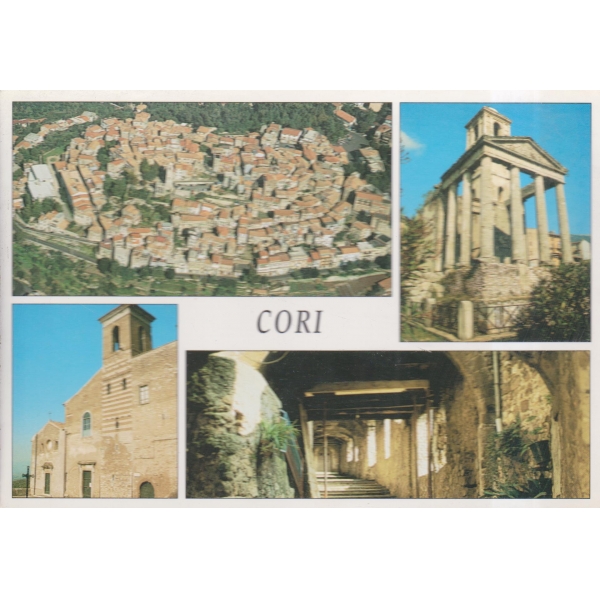 Cori-Vedura aerea,Tempio d"Ercole,Chiesa S.Oliva,via del Poticalo